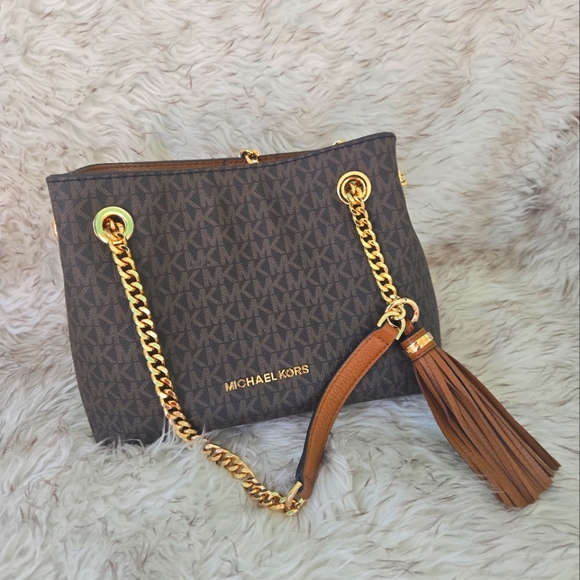 Michael Kors jet set chain messenger bag - Picture 1 of 6